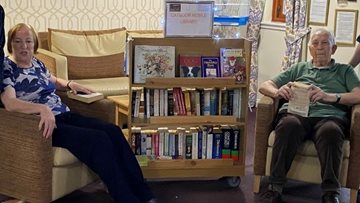 Scone care home Colleagues create mobile library for Residents
